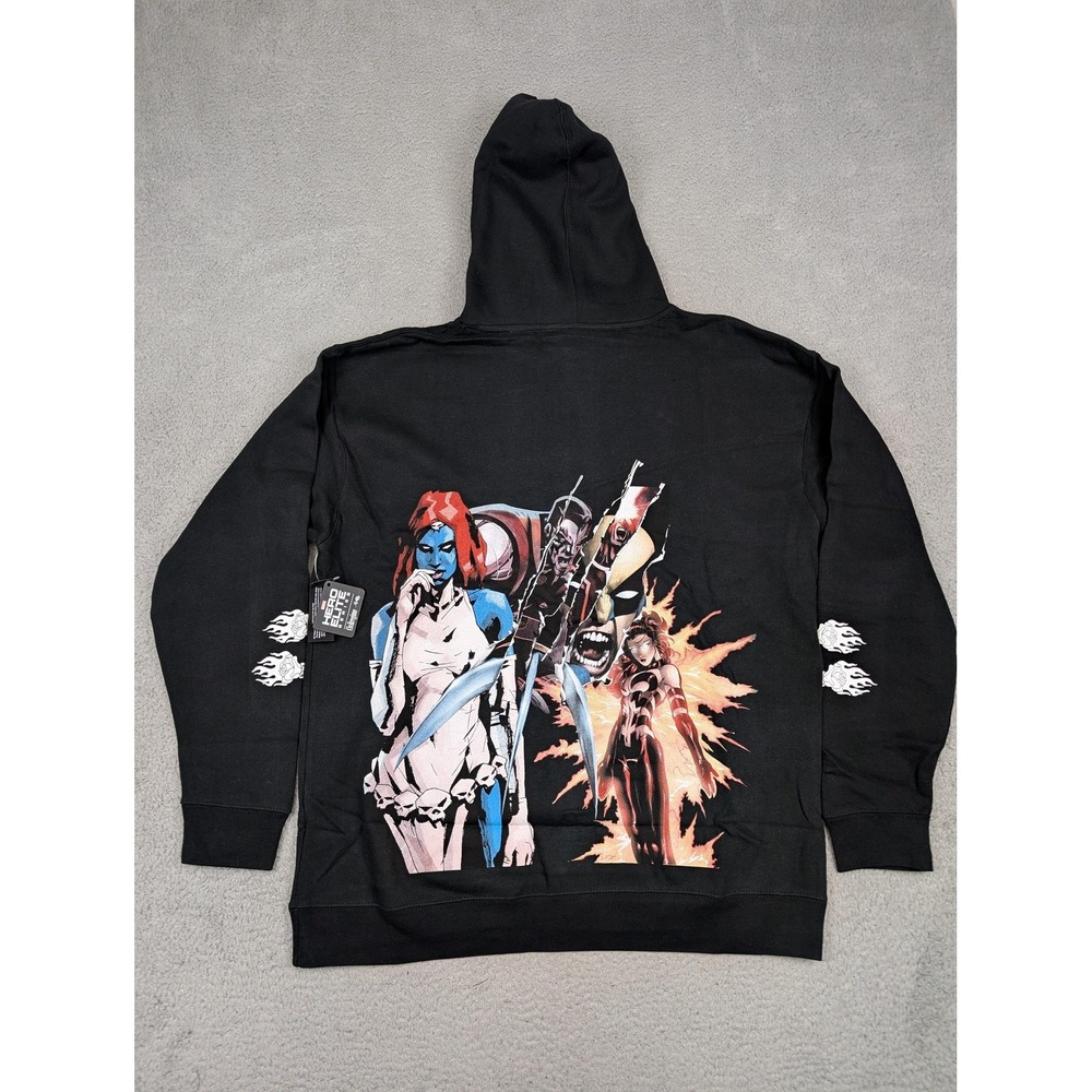 Civil Regime Marvel X-Men Academy Hoodie Mens Large Black Graphic Pullover New